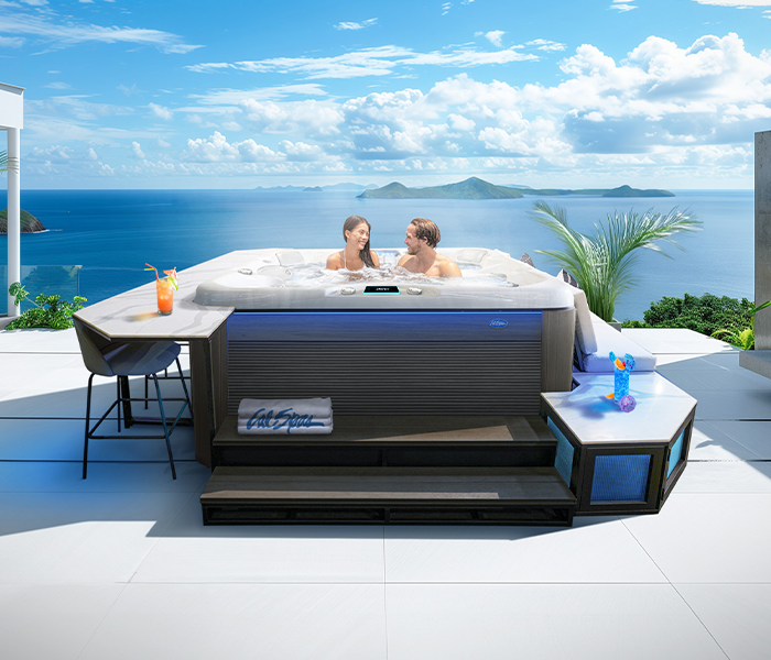 Calspas hot tub being used in a family setting - Gladstone