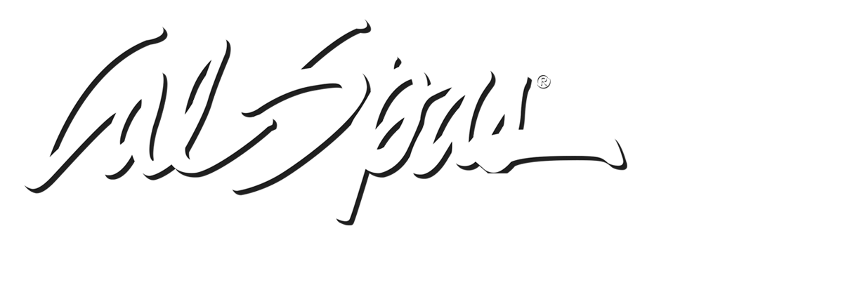 Calspas White logo hot tubs spas for sale Gladstone